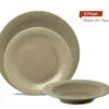 Jantar para 2 pessoas com 6 peças, porcelana Noritake - Conifere Taupe 1726
