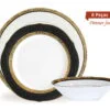 15121384782_jogo-6-pratos-jantar-porcelana-fina-noritake-regent-gold-4332L.jpg Jantar para 2 pessoas com 6 peças, porcelana Noritake - Regent Gold 4332