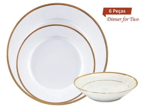 Jogo de jantar 2 pessoas porcelana fina - 4333 - Noritake Brasil