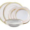 Jantar para 2 pessoas com 6 peças, porcelana Noritake -  Rochester Gold 4388