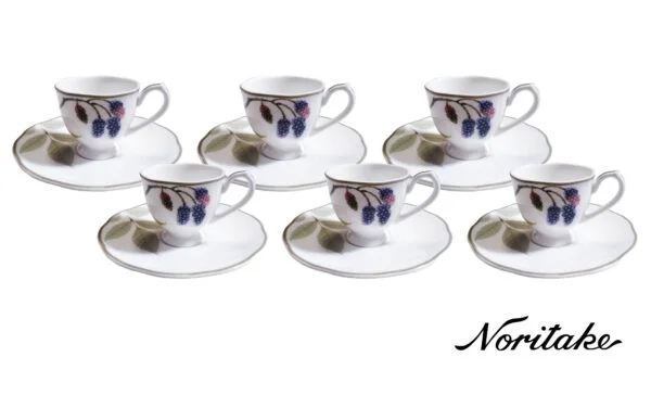 Jogo de 6 xícaras de chá porcelana fina - 4339 - Noritake Brasil