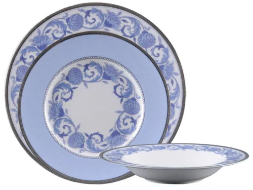 jogo-42-pecas-jantar-porcelana-fina-noritake-sonnet-in-blue-4893L Jogo completo para 6 pessoas com 42 peças, porcelana Noritake - Sonnet In Blue 4893