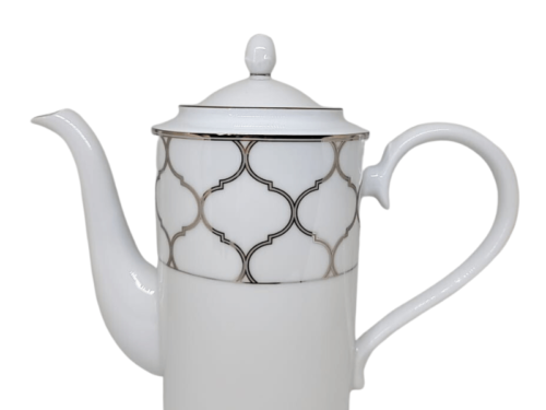 Bule de café com tampa, porcelana Noritake - Eternal Palace 1717
