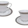 15209984666_jogo-xicaras-pires-cha-porcelana-fina-noritake-regent-platinum-4333L-1.jpg Xícaras de chá com pires para 2 pessoas, porcelana Noritake - Regent Platinum 4333