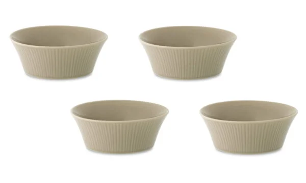 4 pratos de fruta, porcelana Noritake – Conifere Taupe 1726