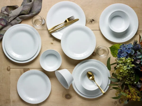 Jantar para 2 pessoas com 6 peças, porcelana Noritake - Conifere 1708