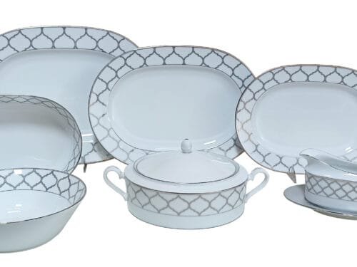 1717 Acessórios Jogo de acessórios de servir 9 peças, porcelana Noritake - Eternal Palace 1717