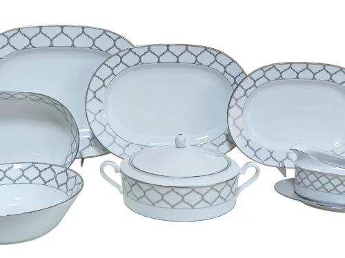 Jogo de acessórios de servir 9 peças, porcelana Noritake - Eternal Palace 1717
