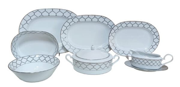 1717 Acessórios Jogo de acessórios de servir 9 peças, porcelana Noritake - Eternal Palace 1717