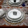 Jantar para 2 pessoas com 6 peças, porcelana Noritake - Buckingham Platinum 4347