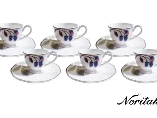 4 canecas, porcelana Noritake – Conifere 1708