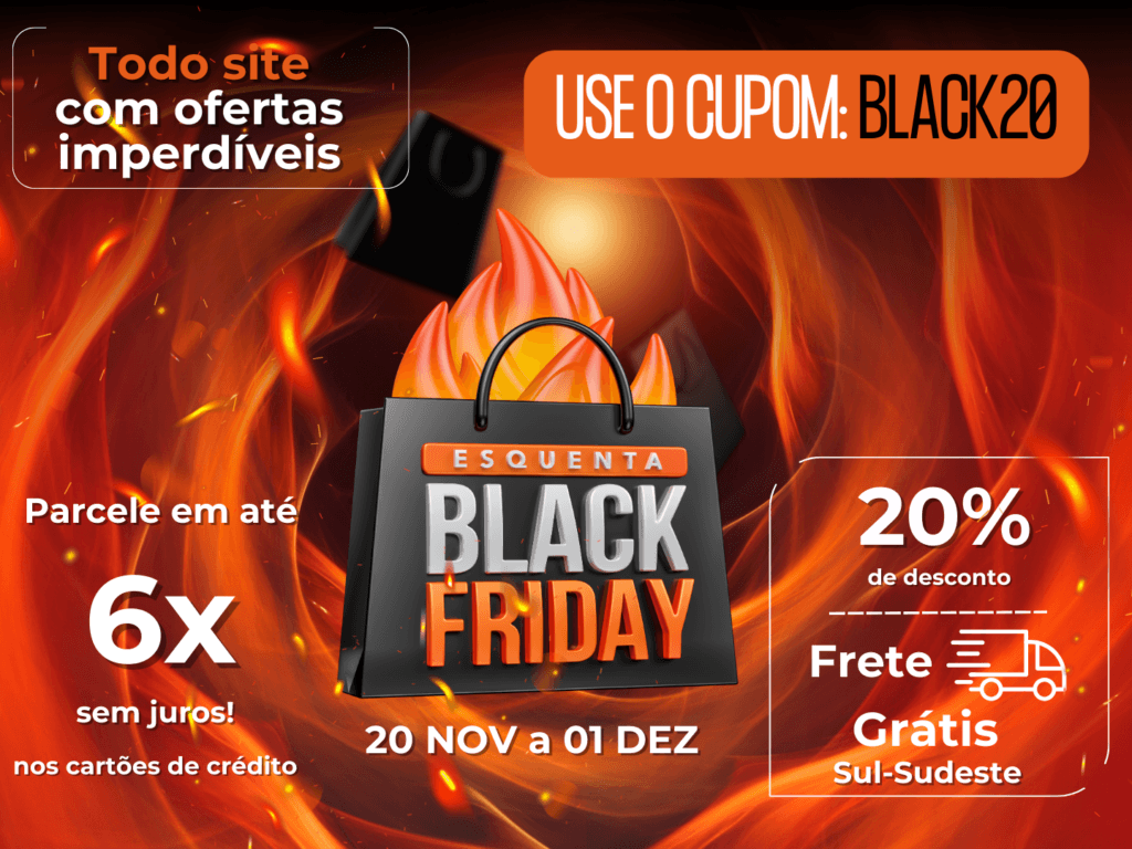 Use o cupom BLACK20 da Black Friday e aproveite