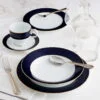 Jantar para 2 pessoas com 6 peças, porcelana Noritake - Ruri M615