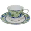 Xícaras de café com pires para 2 pessoas, porcelana Noritake - Aegean Dreams 1740
