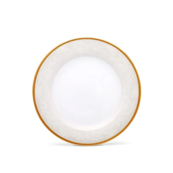 Jogo de 4 pratos de sobremesa, 21cm, porcelana Noritake - Flanders Gold 1714