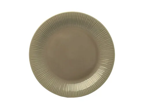 4 pratos de sobremesa coupe, porcelana Noritake – Conifere Taupe 1726