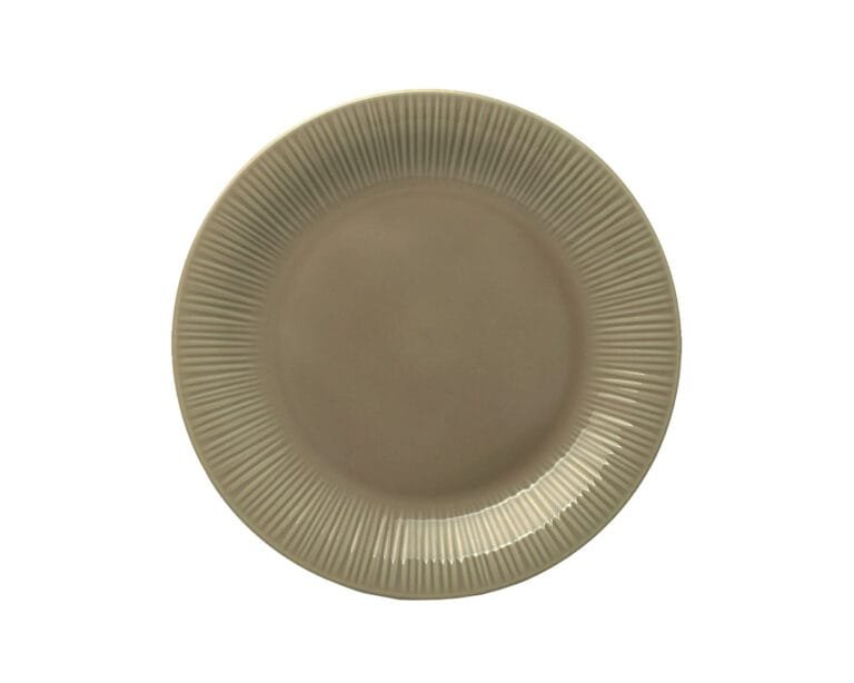4 pratos de sobremesa coupe, porcelana Noritake – Conifere Taupe 1726