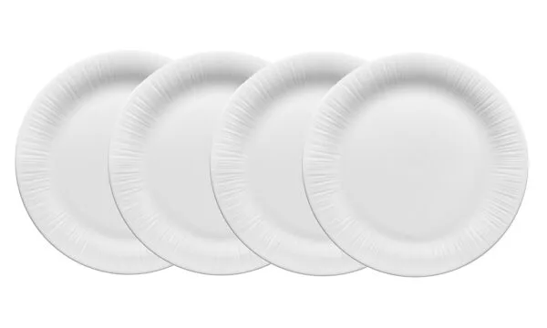 4 pratos Sousplat 30cm, porcelana Noritake – Conifere 1708