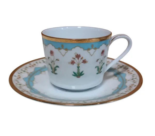 15311558524-jogo-xicaras-pires-cafe-porcelana-fina-noritake-royal-blossom-m685l.jpg Xícaras de café com pires para 2 pessoas, porcelana Noritake - Royal Blossom M685