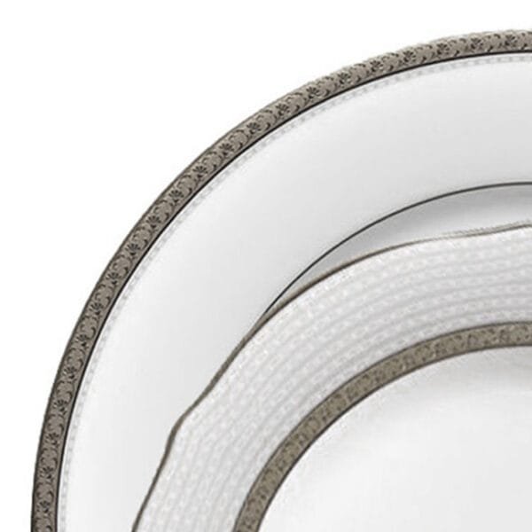 Jantar para 2 pessoas com 6 peças, porcelana Noritake - Charlotta Platinum 1771