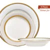 Jantar para 2 pessoas com 6 peças, porcelana Noritake - Charlotta Gold 1716
