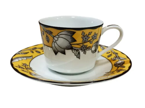 Xícaras de café com pires para 2 pessoas, porcelana Noritake - Chelsea Estate 1779