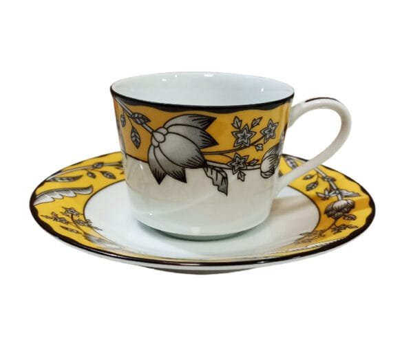 Xícaras de café com pires para 2 pessoas, porcelana Noritake - Chelsea Estate 1779