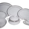 Jogo de acessórios de servir 9 peças, porcelana Noritake - Rochester Platinum 1703