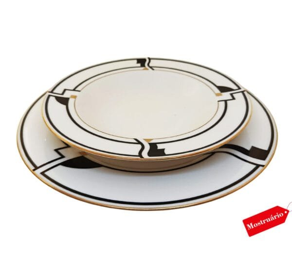 15396154906-7736-pr-e-pf-1.jpg Jogo de pratos para quatro pessoas em porcelana FINE CHINA, com Estampa Exclusiva – Elegância e Charme.