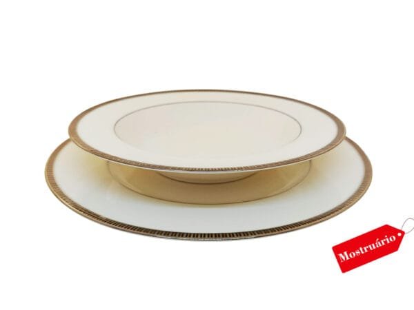 15396156042-7610-pr-e-pf-1.jpg Jogo de pratos para quatro pessoas em porcelana FINE CHINA, com Estampa Exclusiva – Elegância e Charme.