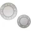 Jogo de pratos e xícaras em porcelana BONE CHINA, com 2 Estampas Exclusivas – Elegância e Charme à Sua Mesa!