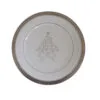 Jogo de 2 pratos de sobremesa em porcelana fina, com Estampa Exclusiva Natalina – Elegância e Charme.