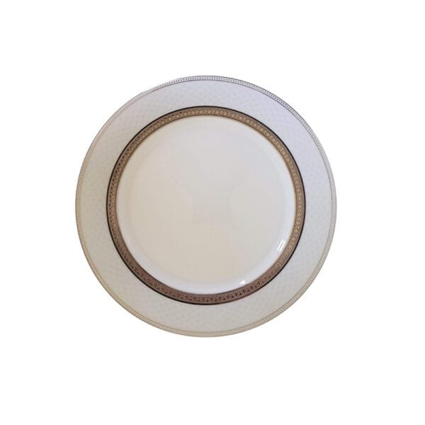 Jogo de 3 pratos de sobremesa em porcelana fina, com Estampa Exclusiva – Elegância e Charme.