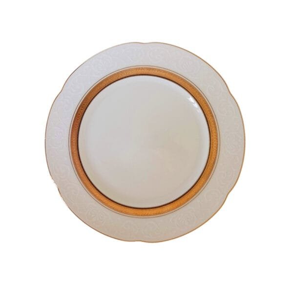 Jogo de 6 pratos de sobremesa grandes em porcelana fina, com Estampa Exclusiva – Elegância e Charme.