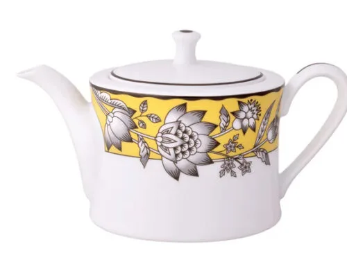 Bule de chá com tampa, porcelana Noritake - Chelsea Estate 1779