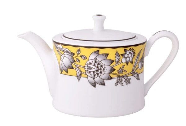 Bule de chá com tampa, porcelana Noritake - Chelsea Estate 1779