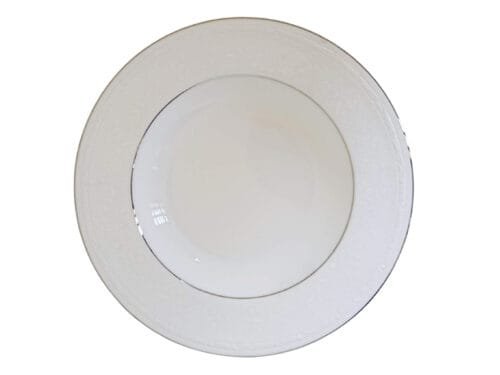 4251 PF Jogo de pratos fundos com aba em porcelana, com Estampa Exclusiva – Elegância e Charme à Sua Mesa!